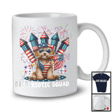 Patriotic Squad, Adorable 4th Of July Cockapoo Owner Firecrackers, American Flag Fireworks T-Shirt