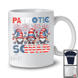Patriotic Squad, Adorable 4th Of July Three Gnomes Gnomies, American Flag Fireworks Patriotic T-Shirt