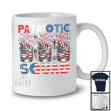 Patriotic Squad, Awesome 4th Of July Three Whiskey Glasses, USA Flag Drinking Drunker Group T-Shirt
