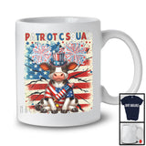 Patriotic Squad, Lovely 4th Of July American Flag Cow Lover, Firecrackers Patriotic Group T-Shirt