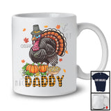 Personalized Daddy; Awesome Thanksgiving Plaid Pumpkin Turkey; Custom Name Family Group T-Shirt
