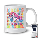 Personalized 100 Days Of School; Lovely 100th Day Custom Name Unicorn Schoolbag; Students T-Shirt