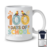 Personalized 100 Days Of School; Lovely 100th Day Sun Conure Animal; Custom Name Teacher Students T-Shirt