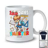 Personalized 100 Days Smarter; Awesome 100th Day Of School Custom Name Boy Dabbing T-Shirt