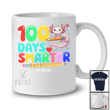 Personalized 100 Days Smarter; Joyful 100th Day Of School Custom Name Axolotl; Students Teacher T-Shirt