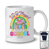 Personalized 100 Magical Days of School; Adorable Rainbow Unicorn; Custom Name Girl Student T-Shirt