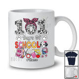 Personalized 101 Days of School; Lovely 100th Day Dalmatian; Custom Name Girl Student Teacher T-Shirt