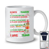 Personalized 12 Days Of Teaching Special Education; Proud Christmas Custom Name SPED Teacher T-Shirt