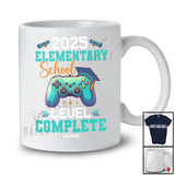 Personalized 2025 Elementary School Complete; Joyful Graduation Summer Custom Name Gamer T-Shirt