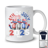 Personalized 4th of July 2025; Awesome Custom Name Patriotic Beer Drinking; Drunker Family T-Shirt