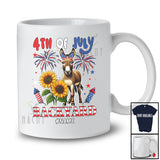 Personalized 4th of July Backyard; Lovely Custom Name Donkey Farmer Patriotic; Farm Animal T-Shirt