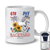 Personalized 4th of July Backyard; Lovely Custom Name Horse Farmer Patriotic; Farm Animal T-Shirt