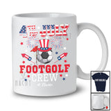 Personalized 4th of July Footgolf Crew; Joyful Custom Name Patriotic Footgolf Equipment T-Shirt
