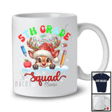 Personalized 5th Grade Squad; Adorable Christmas Custom Name Students Teacher; Reindeer T-Shirt