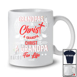 Personalized A Grandpa In Christ Grandpa For Life; Joyful Father's Day Wings; Custom Name Family T-Shirt