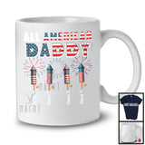 Personalized All American Daddy, Awesome 4th Of July Patriotic Fireworks, Custom Name Family T-Shirt