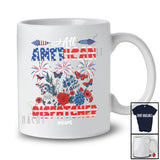 Personalized All American Dispatcher; Happy 4th Of July US Flag Flowers; Custom Name Patriotic T-Shirt