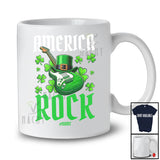 Personalized America Rock; Amazing St. Patrick's Day Leprechaun Guitar; Custom Name Guitarist T-Shirt
