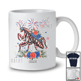 Personalized American Flag Mantis Flowers; Lovely 4th Of July Insect; Custom Name Patriotic T-Shirt