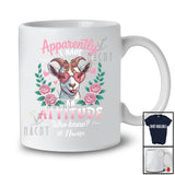 Personalized Apparently I Have An Attitude; Lovely Floral Flowers Goat Custom Name Farmer T-Shirt