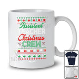 Personalized Assistant Teacher Christmas Crew; Joyful Sweater Custom Name Teacher Squad; Family T-Shirt