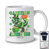 Personalized Auntie Saurus Rex; Happy St. Patrick's Day Custom Name T-Rex Dinosaur; Family T-Shirt