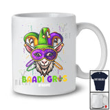 Personalized Baadi Gras; Humorous Mardi Gras Mask Beads Goat Farmer; Custom Name Parades T-Shirt