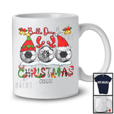 Personalized Balls Deep In Christmas; Joyful Three Soccer Ornaments; Custom Name Sport Player T-Shirt
