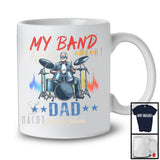Personalized Custom Band's Name My Band Calls Me Dad, Cool Vintage Father's Day Drummer, Family T-Shirt