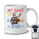 Personalized Custom Band's Name My Band Calls Me Dad, Cool Vintage Father's Day Guitarist, Family T-Shirt