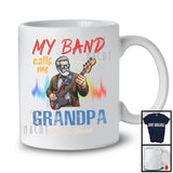 Personalized Custom Band's Name My Band Calls Me Grandpa, Cool Vintage Father's Day Guitarist, Family T-Shirt