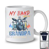 Personalized Custom Band's Name My Band Calls Me Grandpa, Vintage Father's Day Drummer, Family T-Shirt