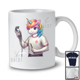 Personalized Barber Unicorn; Adorable Custom Name Barber; Worker Unicorn Careers T-Shirt