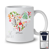 Personalized Bartender Tools Christmas Heart Shape; Amazing Custom Name Bartender; Proud Jobs T-Shirt