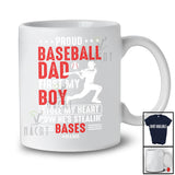Personalized Baseball Dad Boy Stole My Heart; Amazing Father's Day Custom Name Player Family T-Shirt