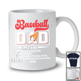 Personalized Baseball Dad Definition; Amazing Father's Day Custom Name Baseball Player Sport T-Shirt