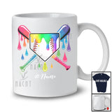 Personalized Baseball; Colorful Drip Baseball Equipment; Custom Name Boys Girls Player Team T-Shirt