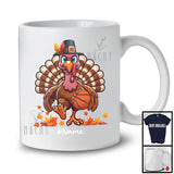 Personalized Basketball Ball Turkey; Joyful Thanksgiving Custom Name Sport Player Team T-Shirt