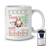 Personalized Be Nice To The Cookie Taster; Amusing Christmas Sweater Santa; Custom Name Family T-Shirt