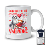 Personalized Bearded Collie And Coffee Only For Valentine; Lovely Custom Name Single; Animal T-Shirt