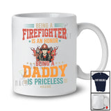Personalized Being An Firefighter Is An Honor Daddy; Proud Father's Day Custom Name Family T-Shirt
