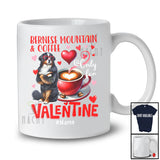 Personalized Bernese Mountain And Coffee Only For Valentine; Lovely Custom Name Single; Animal T-Shirt