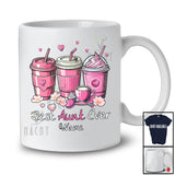 Personalized Best Aunt Ever; Amazing Mother's Day Three Coffee; Custom Name Family Flowers T-Shirt