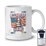 Personalized Best Chinchilla Dad Ever; Happy 4th Of July US Flag; Custom Name Patriotic Family T-Shirt