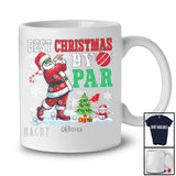 Personalized Best Christmas By Par; Amusing Custom Name Santa Dad Grandpa; Golf Player T-Shirt
