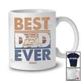 Personalized Best Dad Ever; Proud Father's Day Custom Name Trucker Truck; Vintage Retro T-Shirt