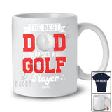 Personalized Best Dad Raises A Golf Player; Lovely Father's Day Custom Name Sport Family T-Shirt