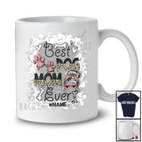 Personalized Best Dog Mom; Amusing Mother's Day Custom Name Dog Owner; Women Leopard T-Shirt