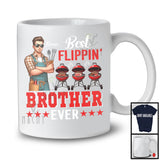Personalized Best Flippin' Brother, Happy Father's Day Grill BBQ Brother Custom Name, Family T-Shirt