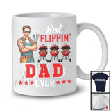 Personalized Best Flippin' Dad, Happy Father's Day Grill BBQ Dad Custom Name, Family T-Shirt